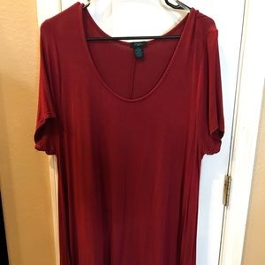Burgundy Dress